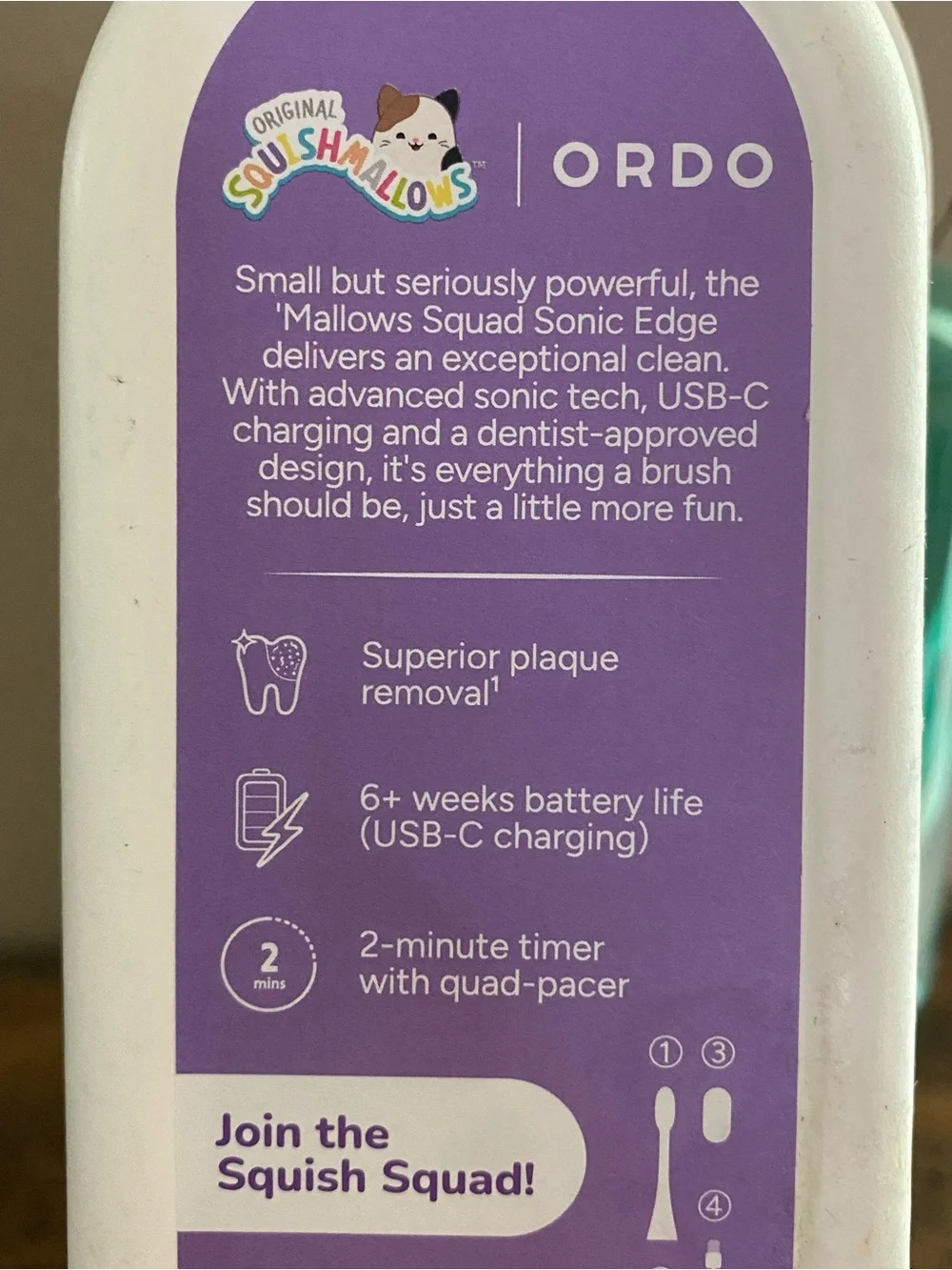 Ordo Sonic Edge Rechargeable Toothbrush ‘Mallows Squad', new!